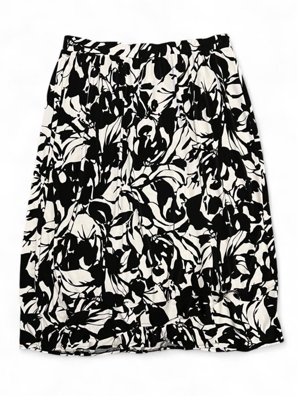 East 5th Black & White Floral Skirt XL